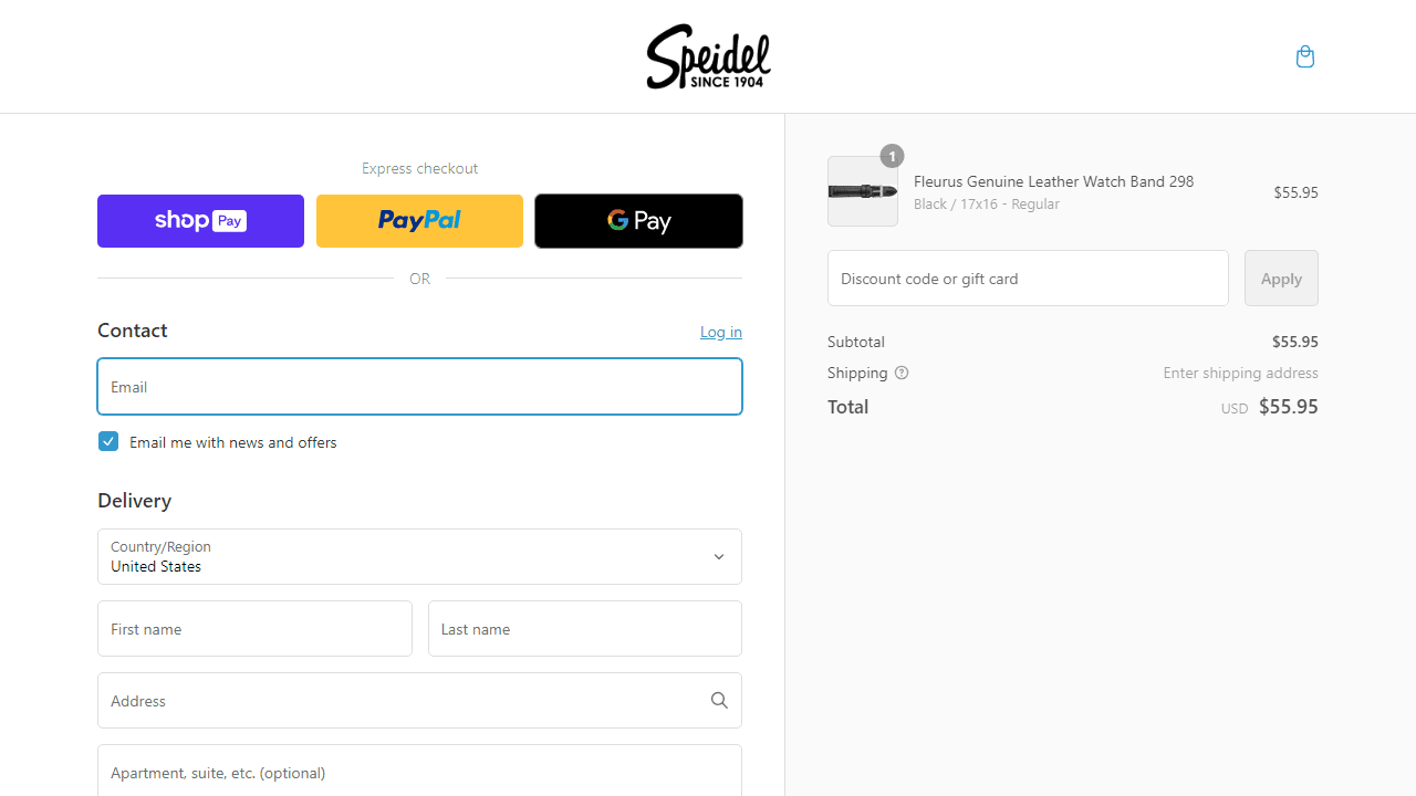 How to apply Speidel coupon code